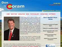 Tablet Screenshot of doncoram.com
